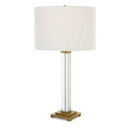 American Home Furniture Uttermost Crystal Column Table Lamp