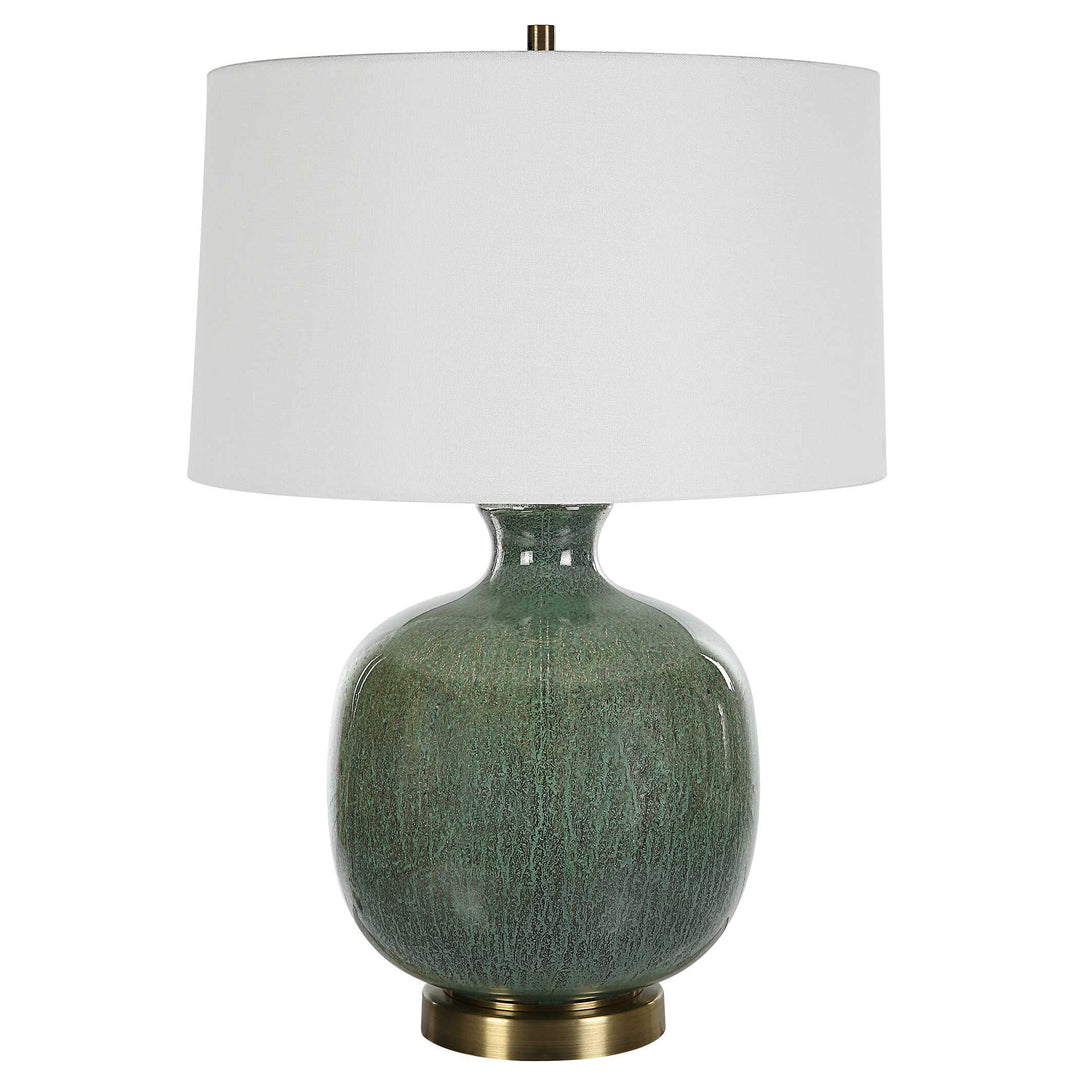 American Home Furniture Uttermost Nataly Aged Green Table Lamp