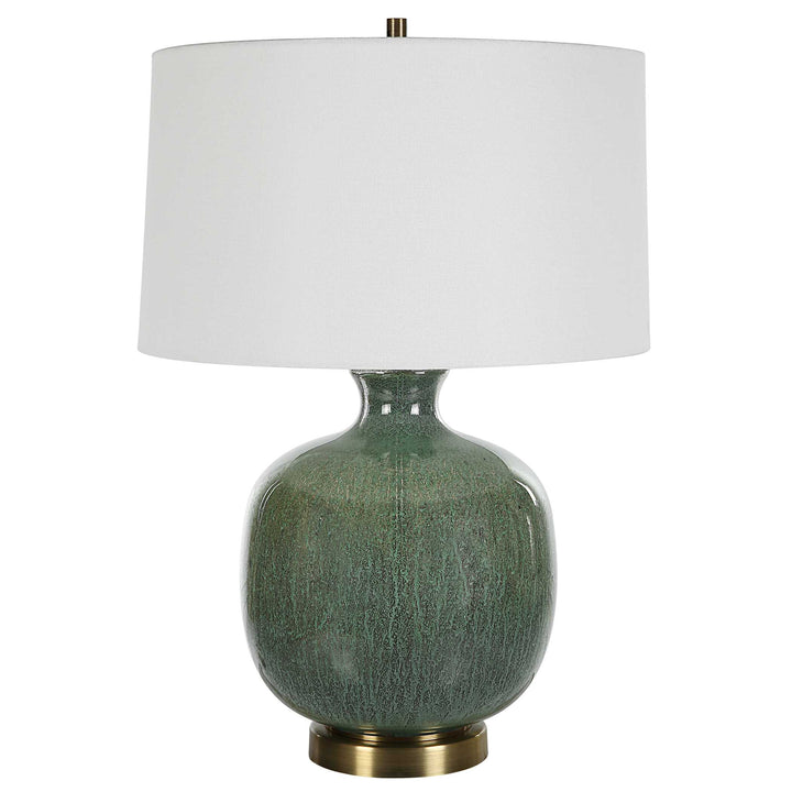 American Home Furniture Uttermost Nataly Aged Green Table Lamp