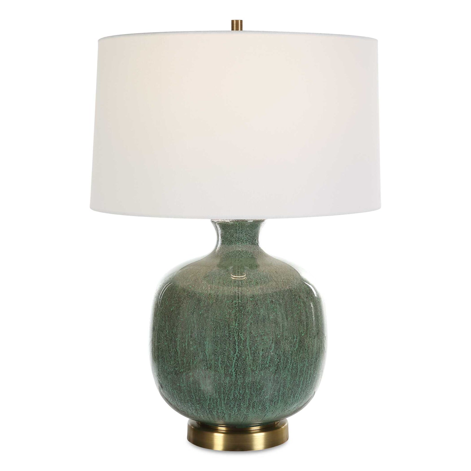 American Home Furniture Uttermost Nataly Aged Green Table Lamp