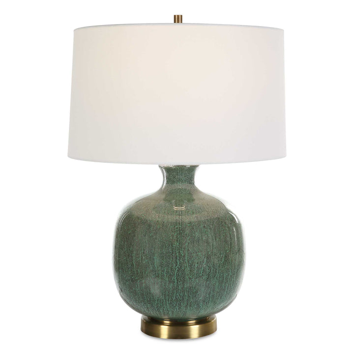 American Home Furniture Uttermost Nataly Aged Green Table Lamp