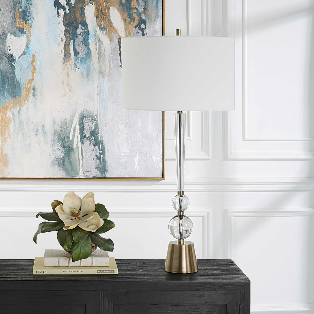 American Home Furniture Uttermost Annily Crystal Table Lamp