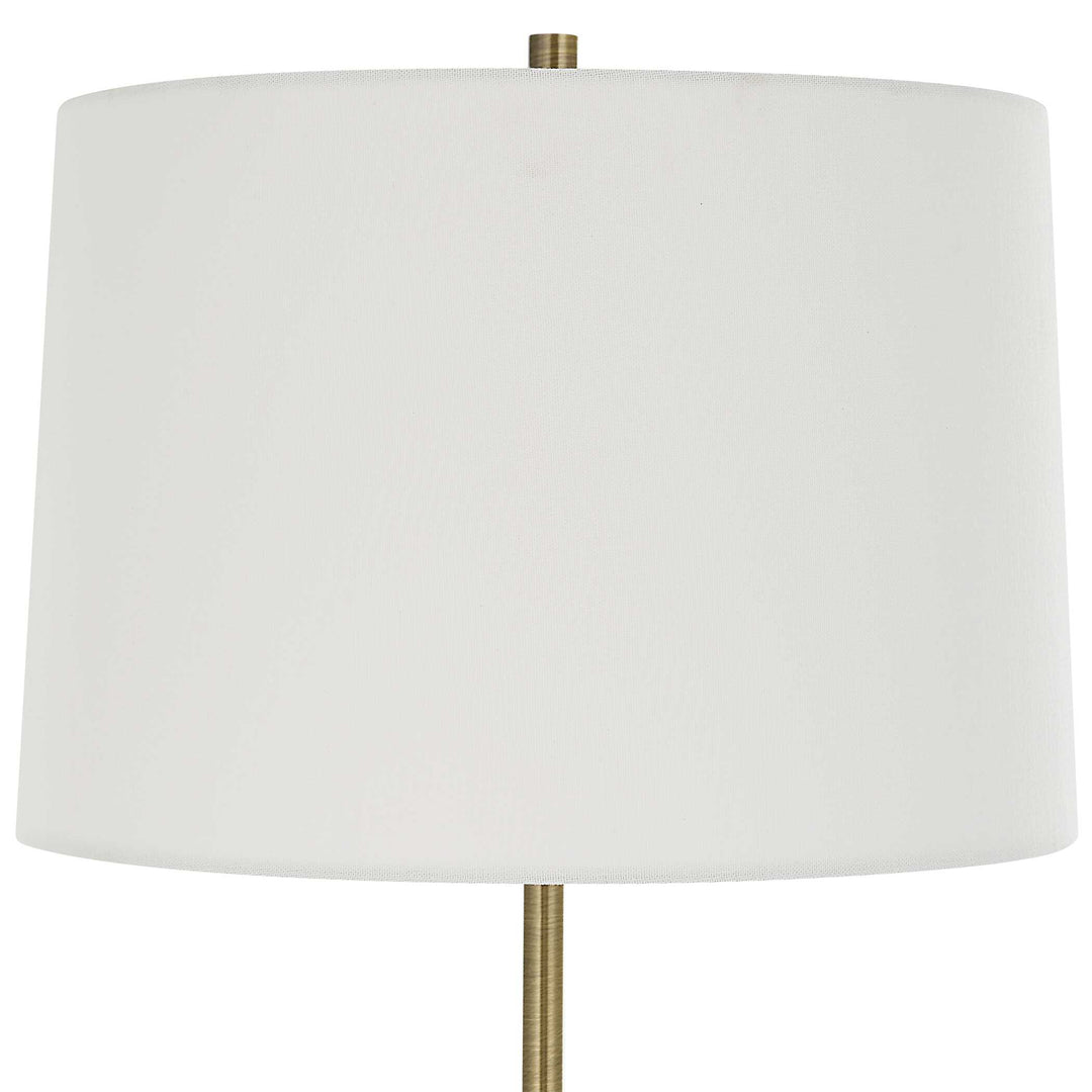 American Home Furniture Uttermost Annora Glossy White Table Lamp