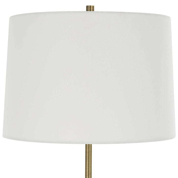American Home Furniture Uttermost Annora Glossy White Table Lamp