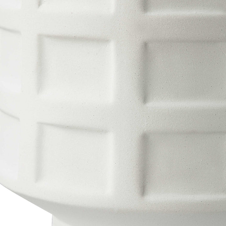 American Home Furniture Uttermost Window Pane White Table Lamp