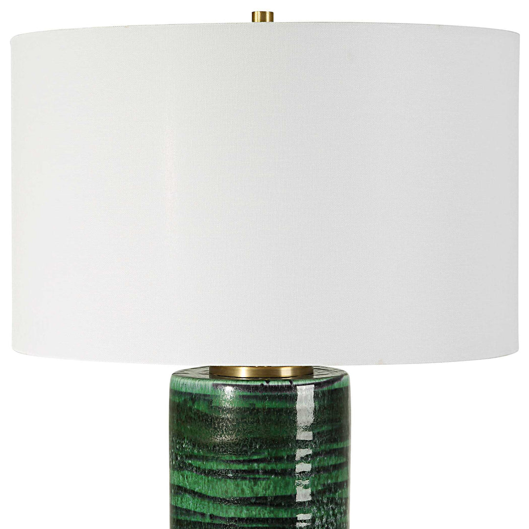 American Home Furniture Uttermost Galeno Emerald Green Table Lamp