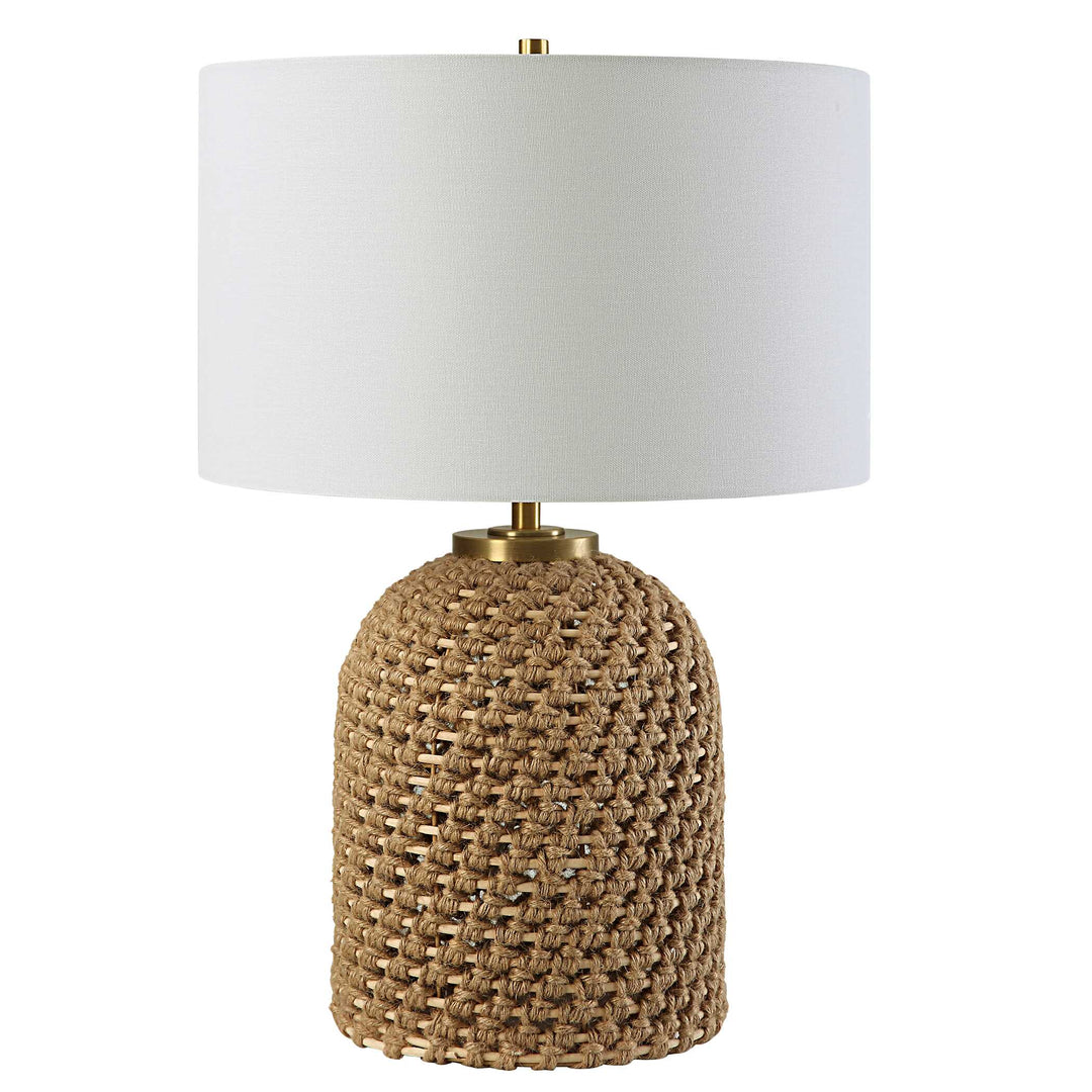 American Home Furniture Uttermost Kendari Rope & Rattan Table Lamp