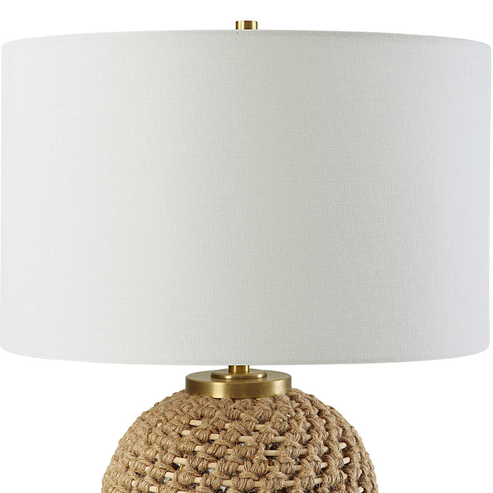 American Home Furniture Uttermost Kendari Rope & Rattan Table Lamp