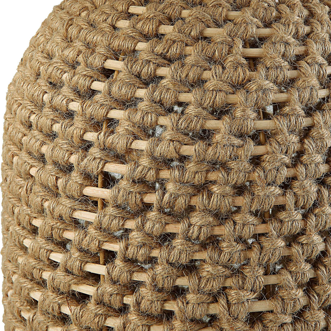 American Home Furniture Uttermost Kendari Rope & Rattan Table Lamp