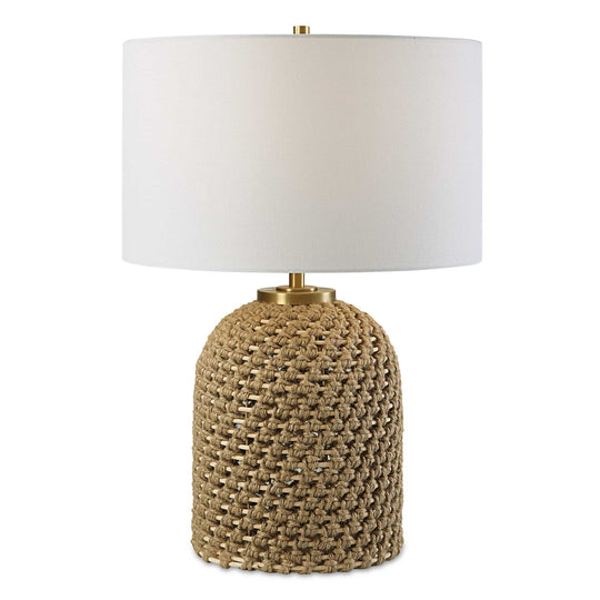 American Home Furniture Uttermost Kendari Rope & Rattan Table Lamp
