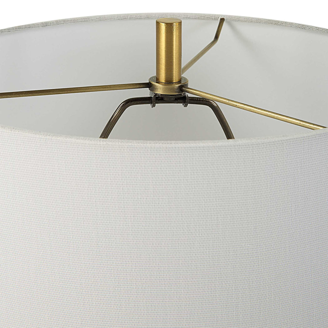 American Home Furniture Uttermost Kaimana Aged Blue Buffet Lamp