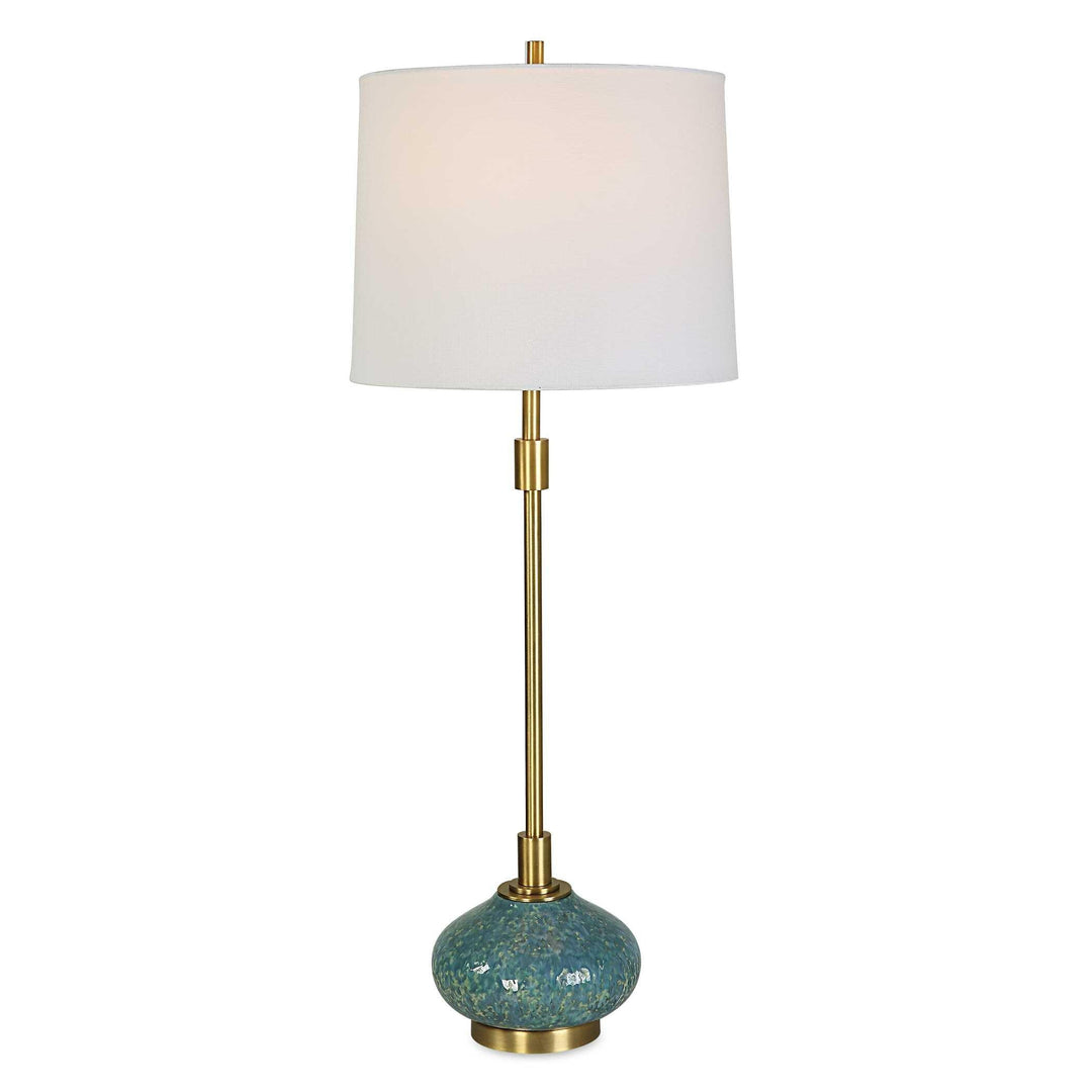 Kaimana Aged Blue Buffet Lamp - AmericanHomeFurniture