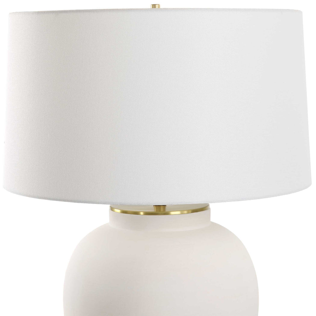 American Home Furniture Uttermost Adelaide White Table Lamp