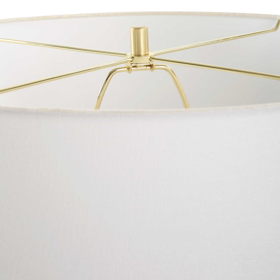 American Home Furniture Uttermost Adelaide White Table Lamp
