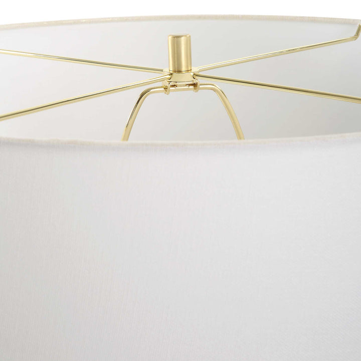 American Home Furniture Uttermost Adelaide White Table Lamp