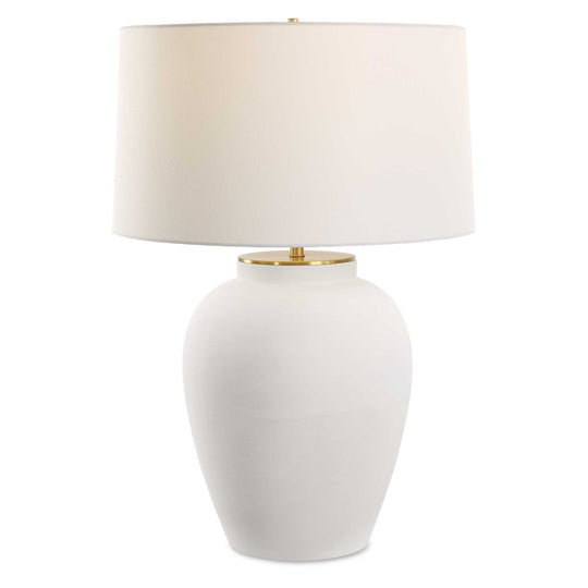 American Home Furniture Uttermost Adelaide White Table Lamp