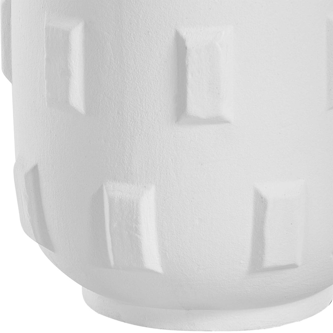 American Home Furniture Uttermost Emerie Textured White Table Lamp