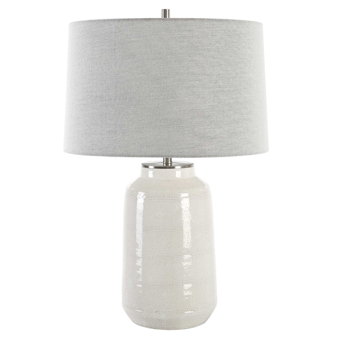American Home Furniture Uttermost Odawa White Farmhouse Table Lamp