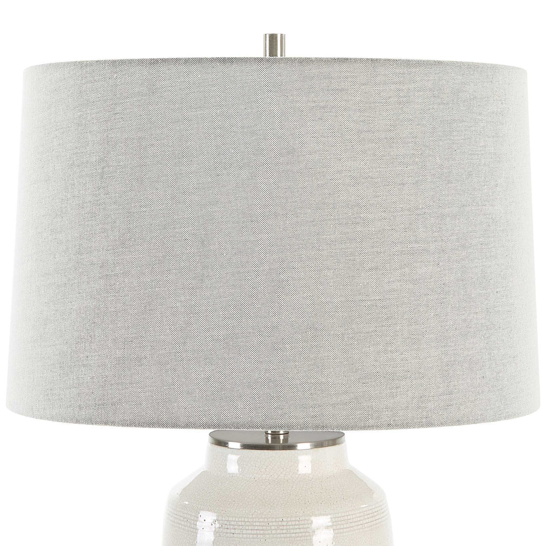 American Home Furniture Uttermost Odawa White Farmhouse Table Lamp