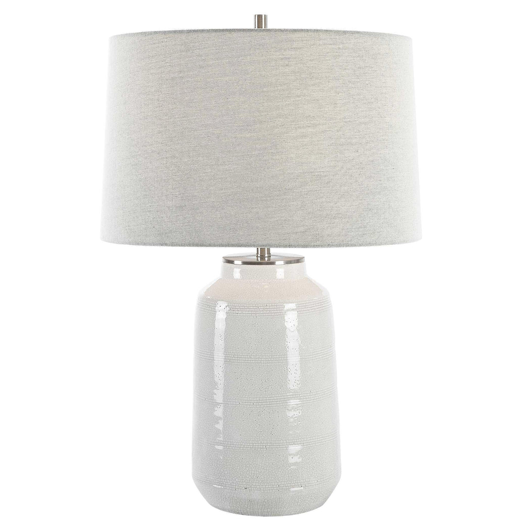Odawa White Farmhouse Table Lamp - AmericanHomeFurniture