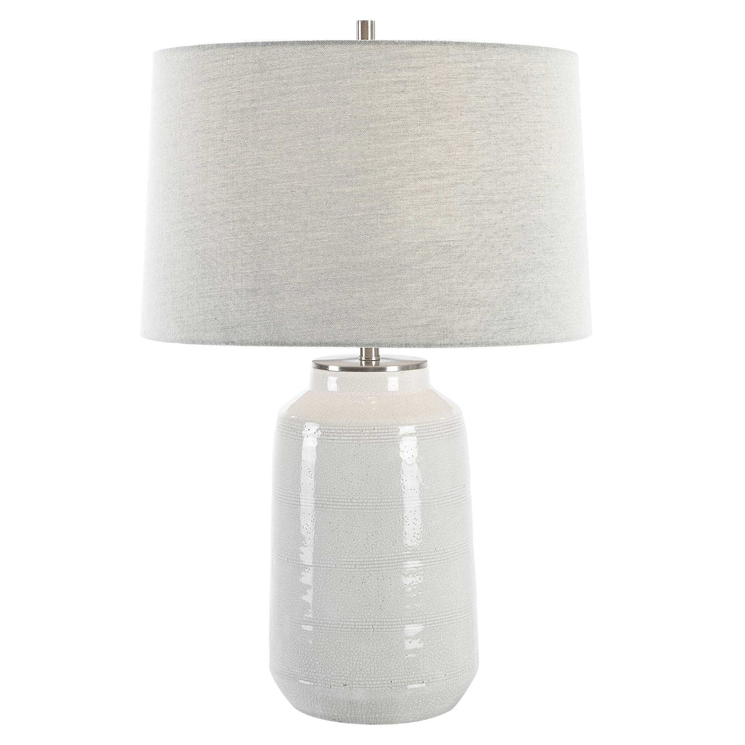 American Home Furniture Uttermost Odawa White Farmhouse Table Lamp