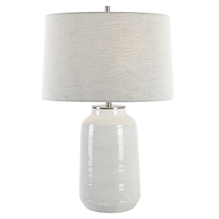 American Home Furniture Uttermost Odawa White Farmhouse Table Lamp