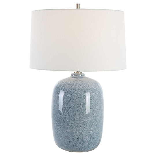 American Home Furniture Uttermost Jubilee Sky Blue Table Lamp