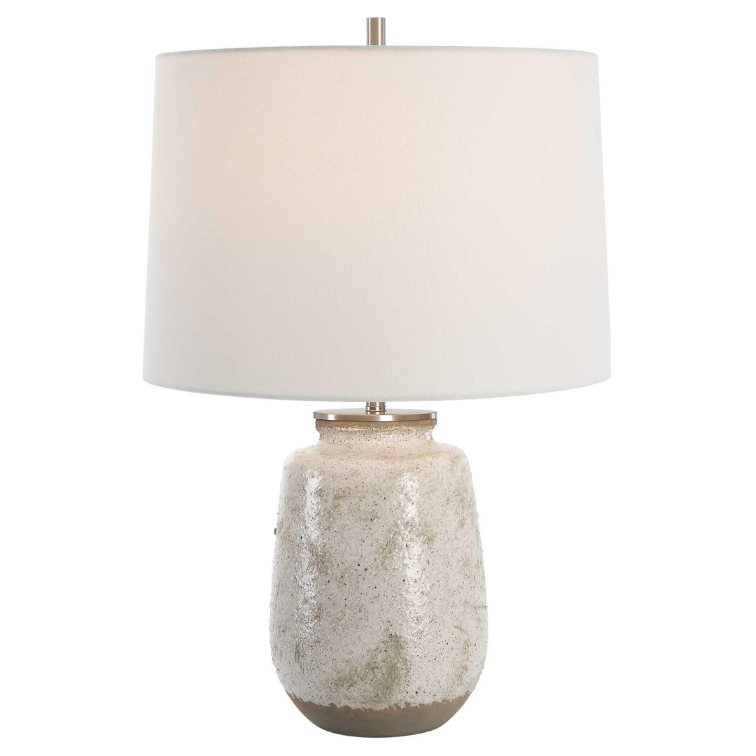 Medan Taupe & Gray Table Lamp - AmericanHomeFurniture