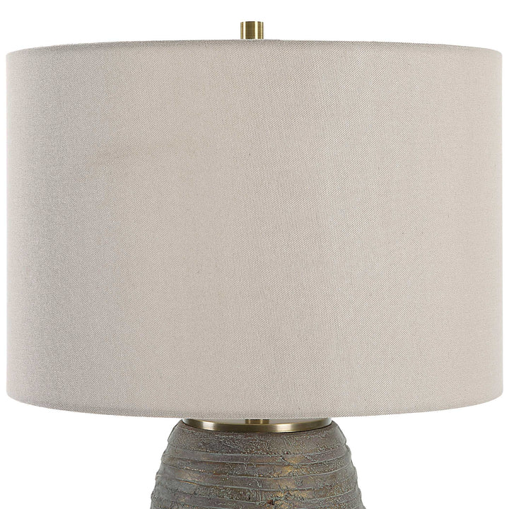 American Home Furniture Uttermost Gorda Bronze Ceramic Table Lamp
