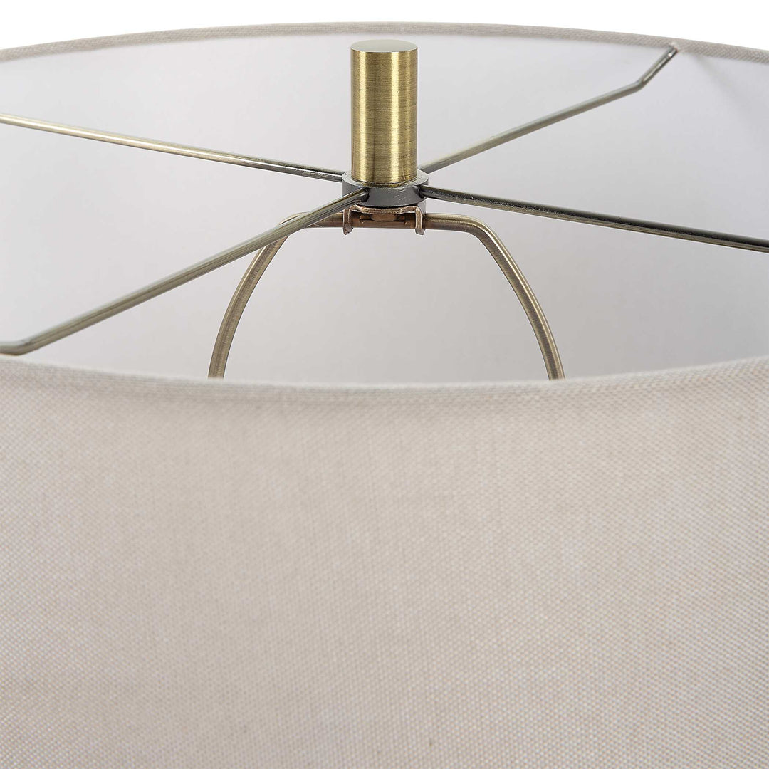 American Home Furniture Uttermost Gorda Bronze Ceramic Table Lamp