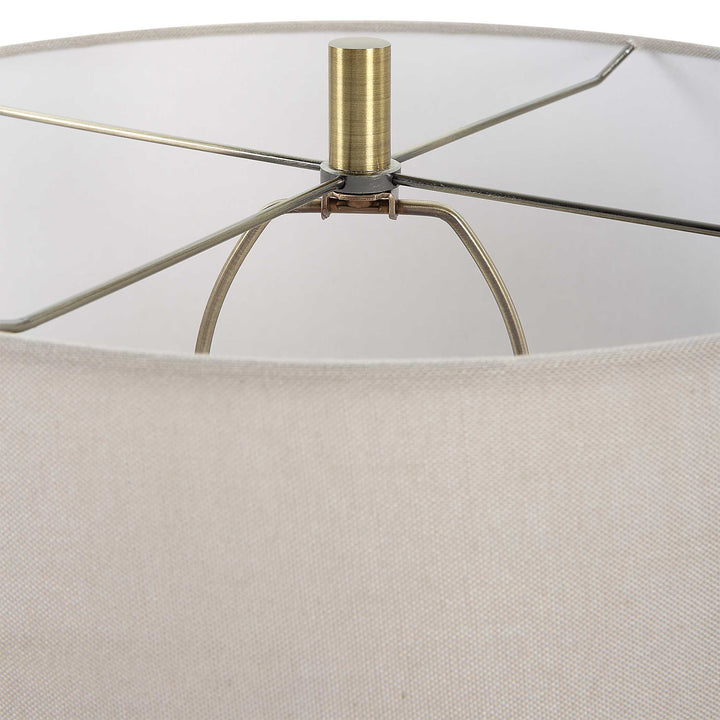 American Home Furniture Uttermost Gorda Bronze Ceramic Table Lamp