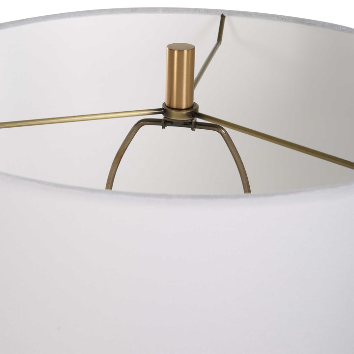 American Home Furniture Uttermost Palu Travertine Table Lamp
