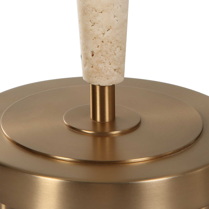 American Home Furniture Uttermost Palu Travertine Table Lamp