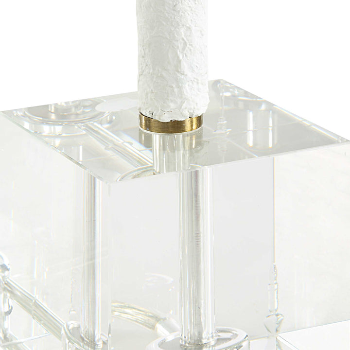 American Home Furniture Uttermost Helena Slender White Table Lamp