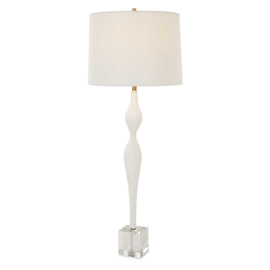 American Home Furniture Uttermost Helena Slender White Table Lamp