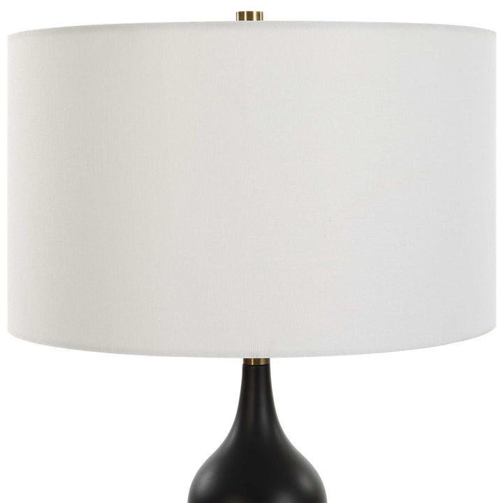 American Home Furniture Uttermost Caviar Black Table Lamp