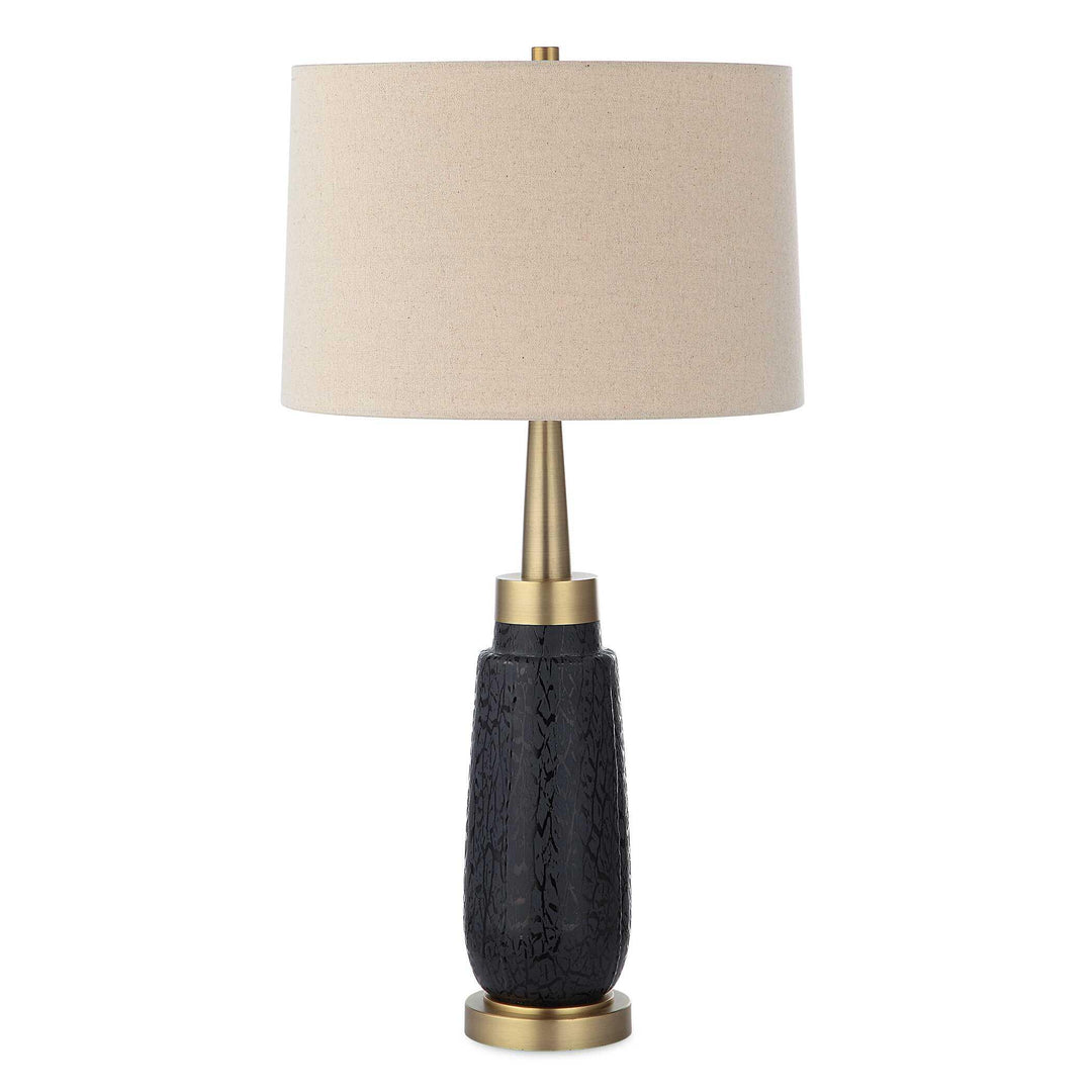 Spyglass Black Wood Grain Table Lamp - AmericanHomeFurniture