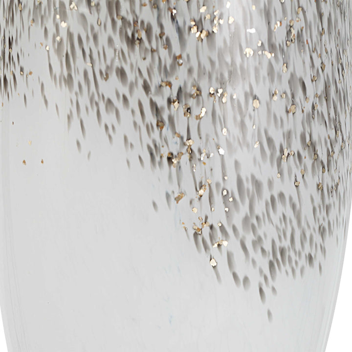 American Home Furniture Uttermost Quinn White & Silver Table Lamp