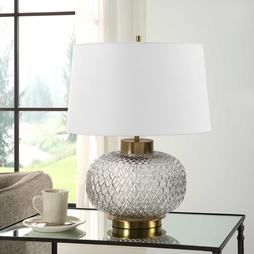 American Home Furniture Uttermost Estelle Glass Table Lamp