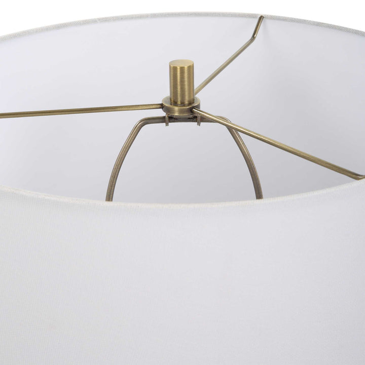 American Home Furniture Uttermost Brielle Polished Black Table Lamp