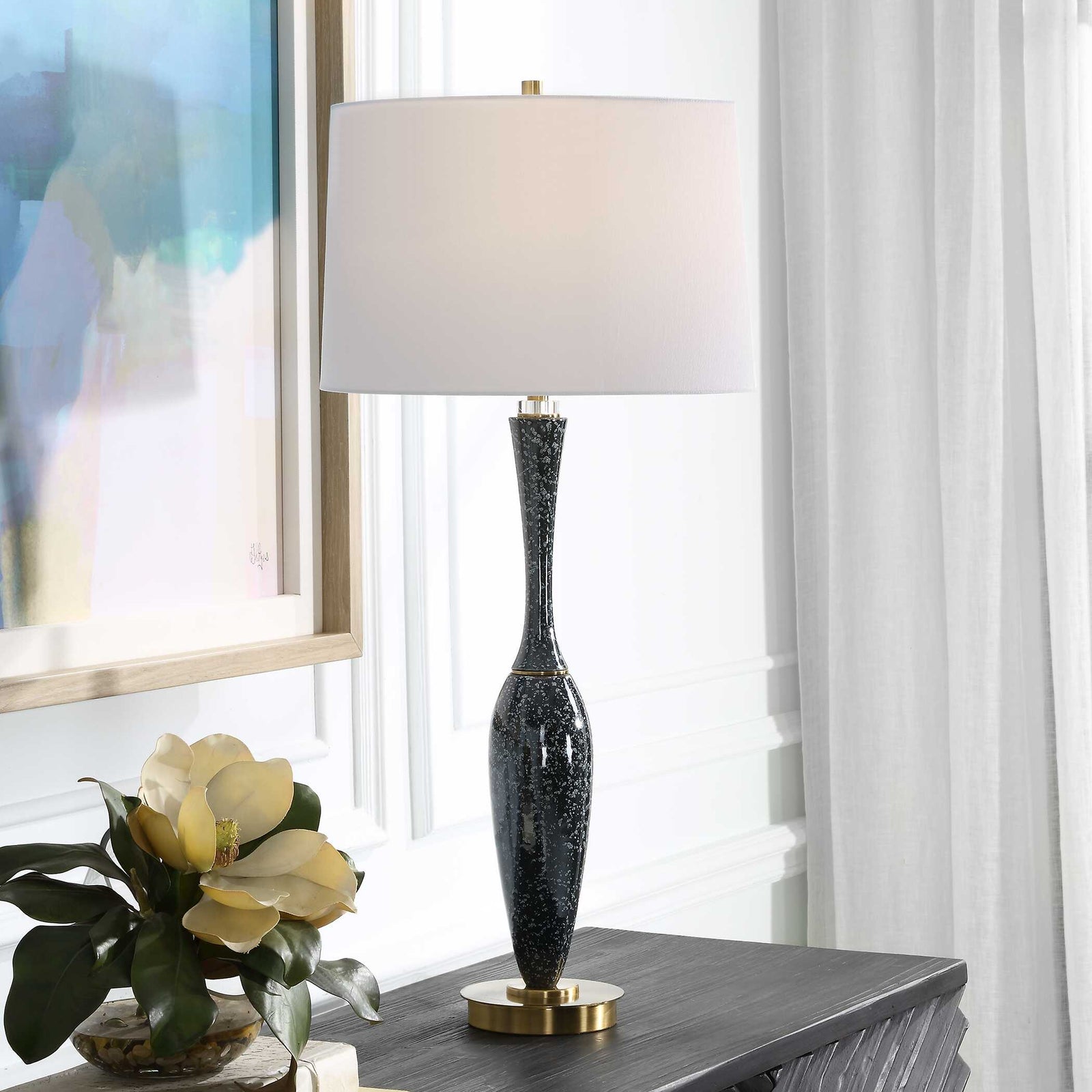 American Home Furniture Uttermost Remy Polished Table Lamp