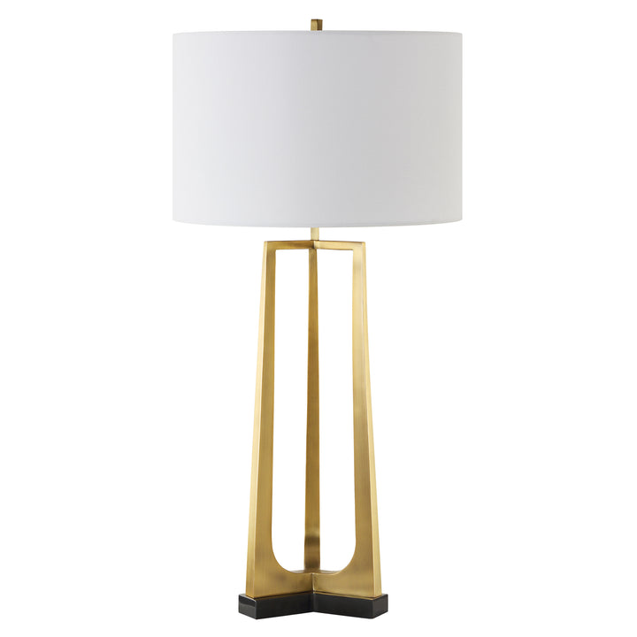 American Home Furniture | Uttermost - Crossroads Brass Table Lamp