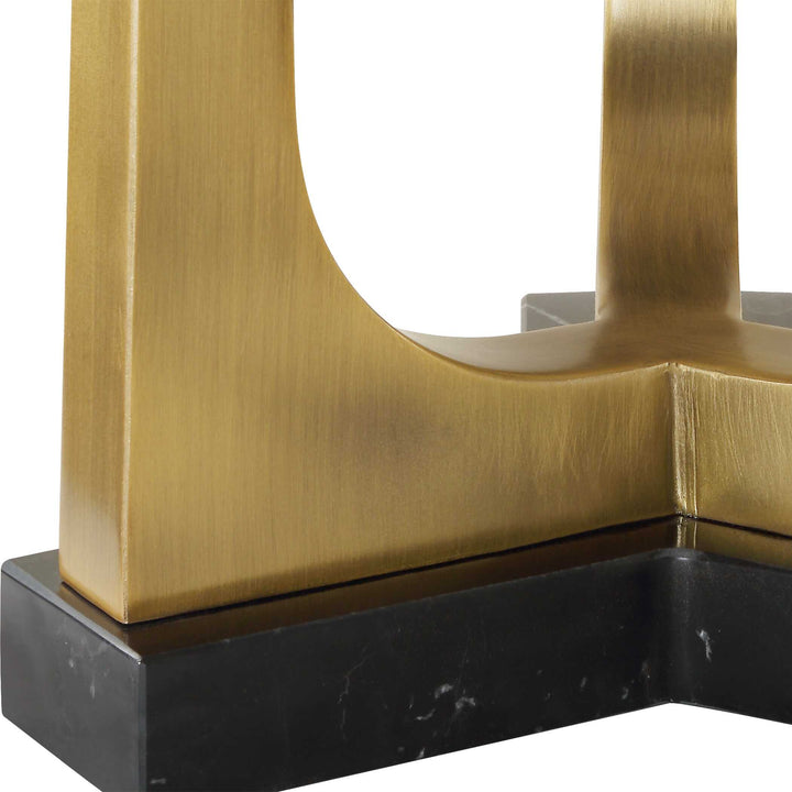 American Home Furniture Uttermost Crossroads Brass Table Lamp
