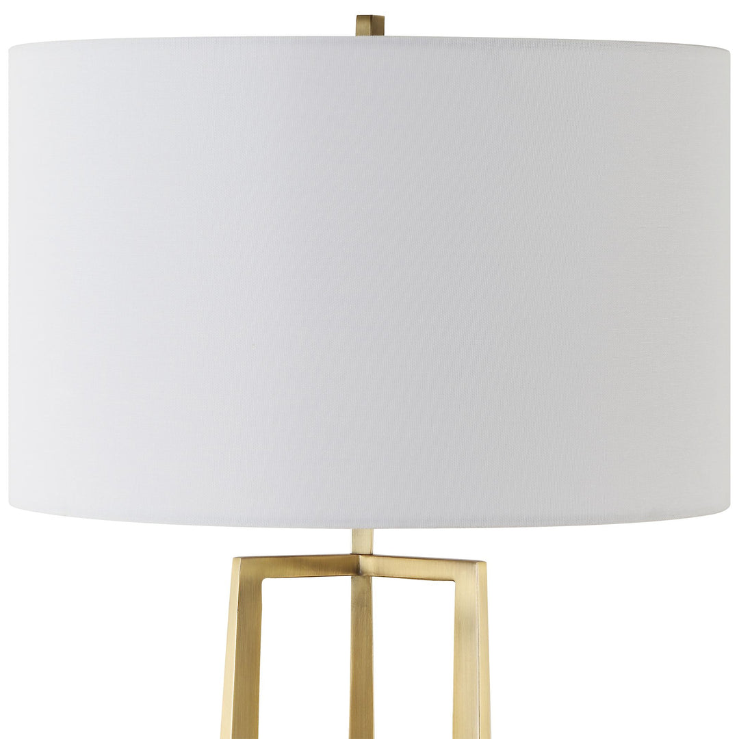 American Home Furniture | Uttermost - Crossroads Brass Table Lamp