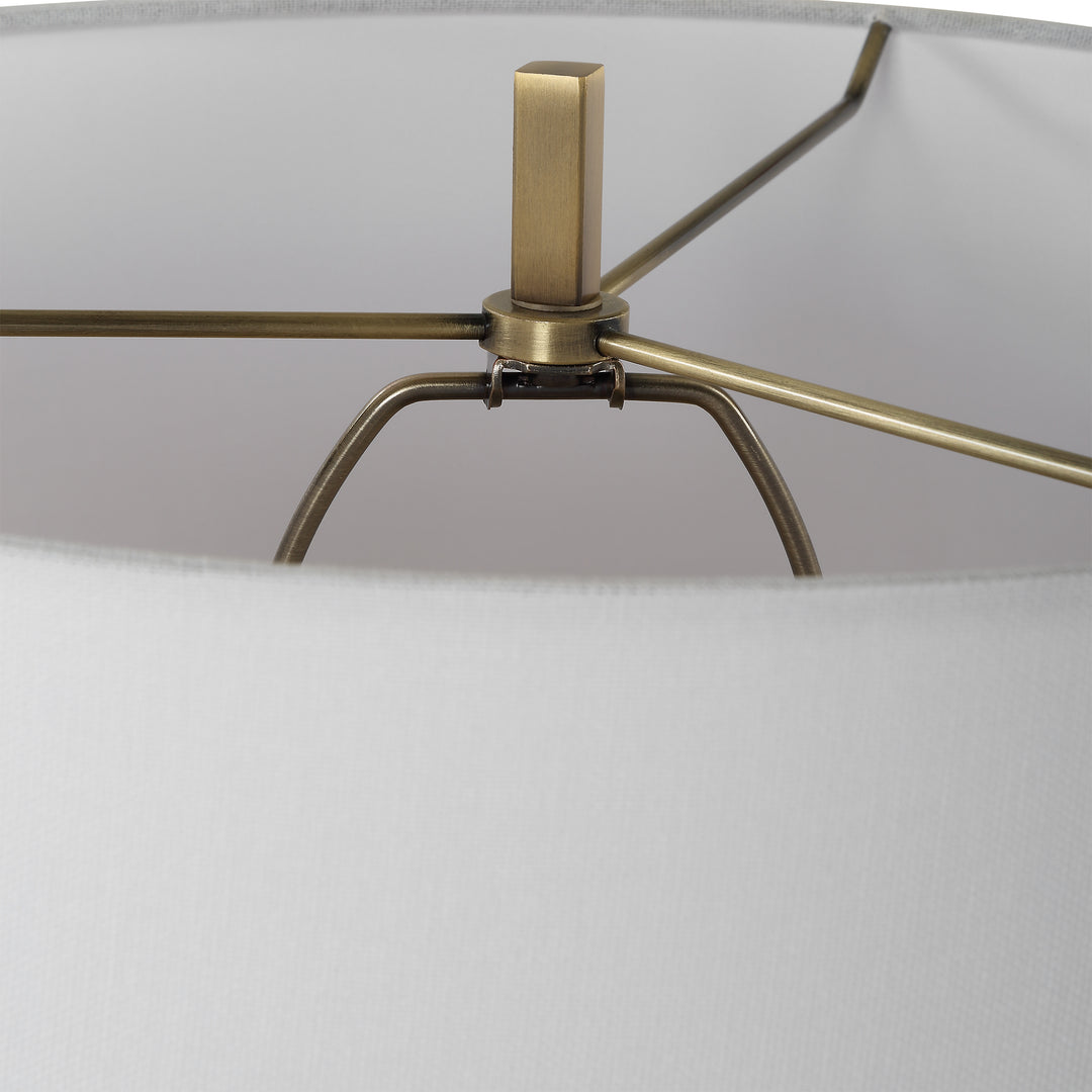 American Home Furniture | Uttermost - Crossroads Brass Table Lamp