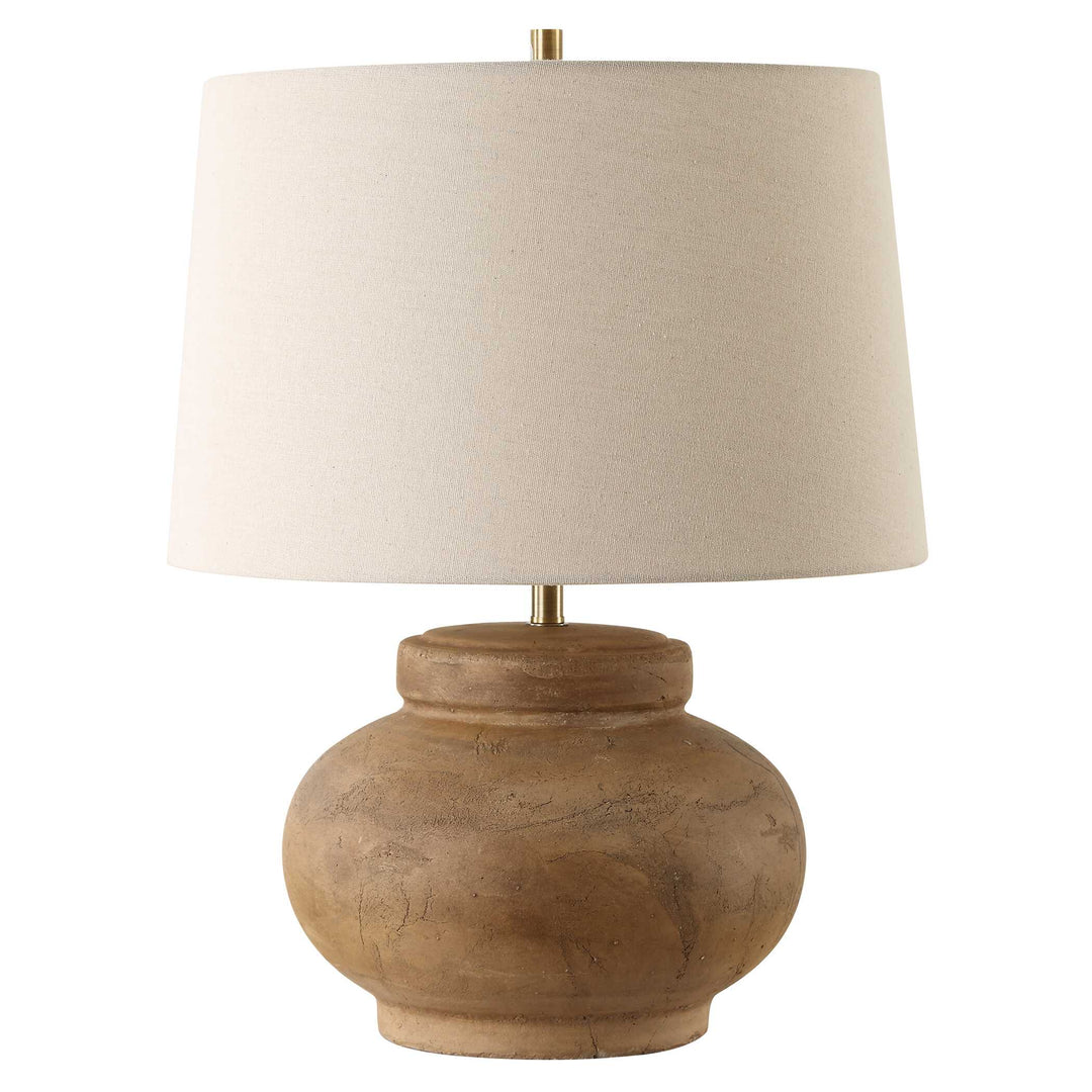 American Home Furniture Uttermost Urbino Aged Terracotta Table Lamp