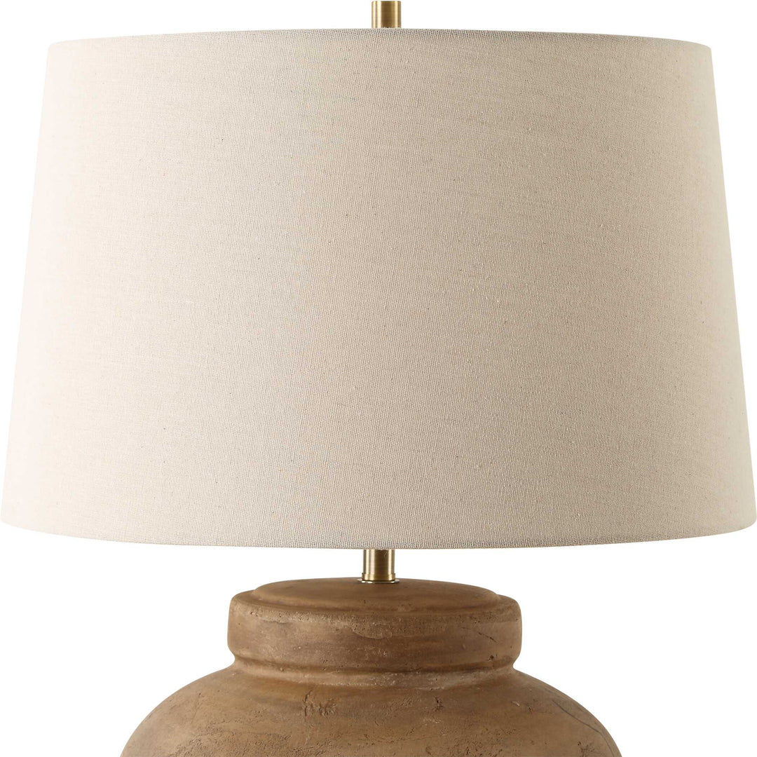 American Home Furniture Uttermost Urbino Aged Terracotta Table Lamp
