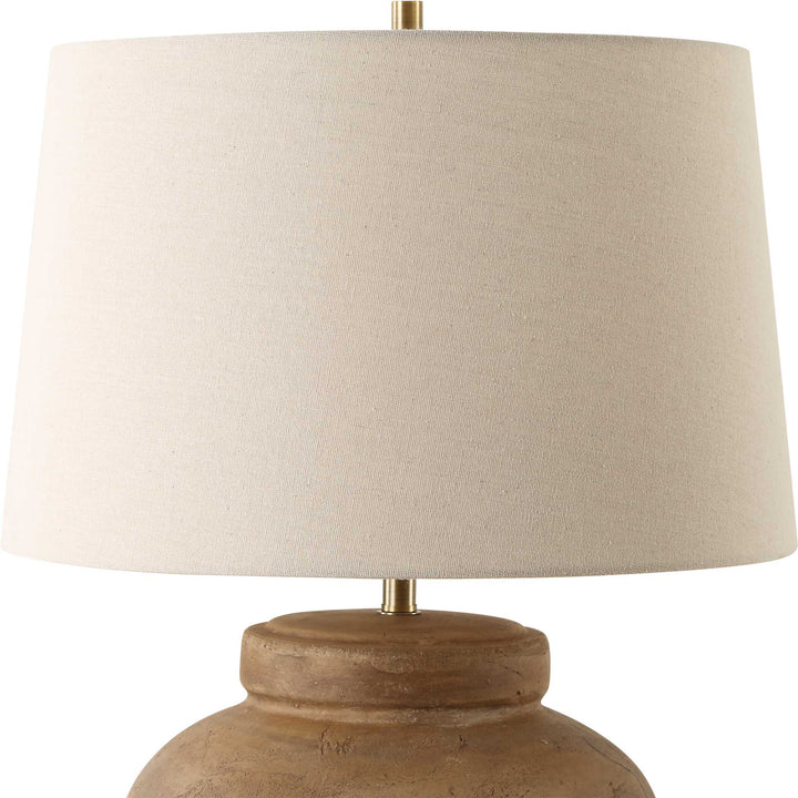 American Home Furniture Uttermost Urbino Aged Terracotta Table Lamp