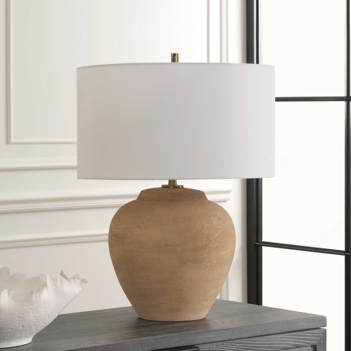 American Home Furniture Uttermost Treviso Terracotta Table Lamp