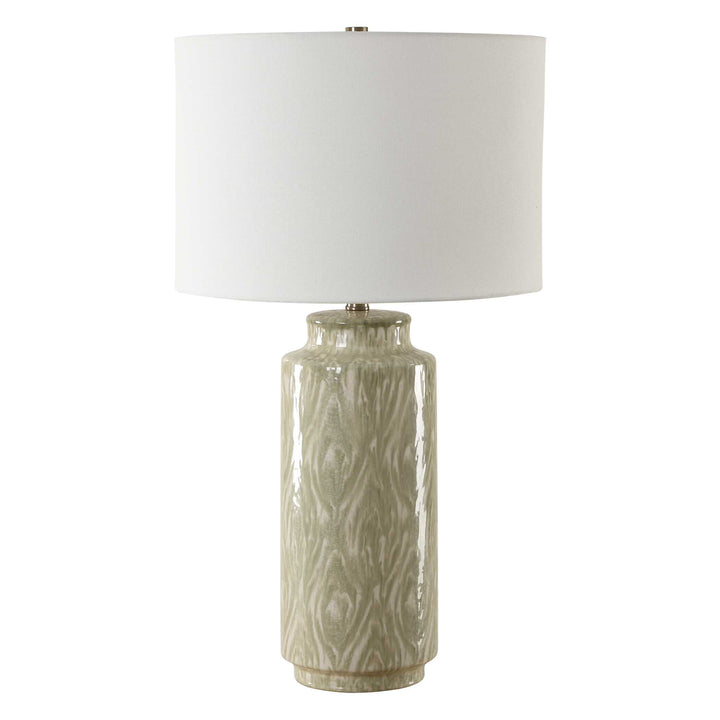 American Home Furniture Uttermost Laurel Sage Ceramic Table Lamp
